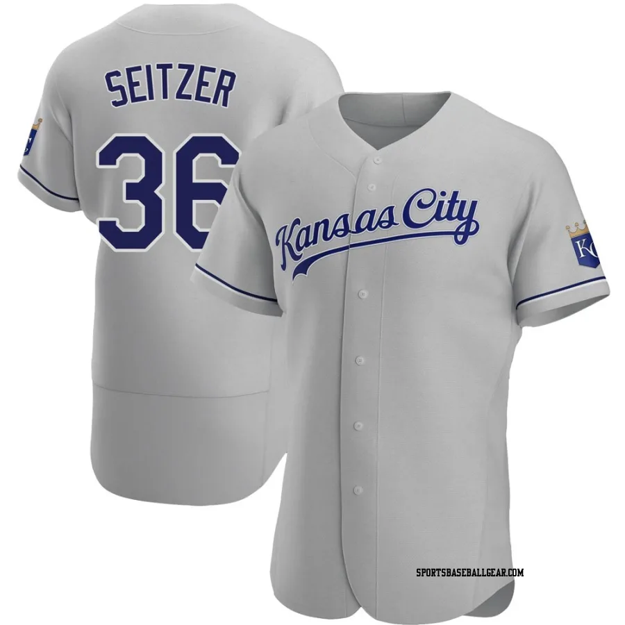 Kevin Seitzer Men's Kansas City Royals Gray Authentic Road Jersey