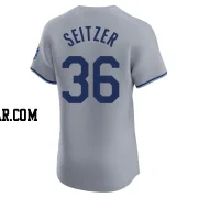 Kevin Seitzer Men's Kansas City Royals Gray Elite Road Jersey