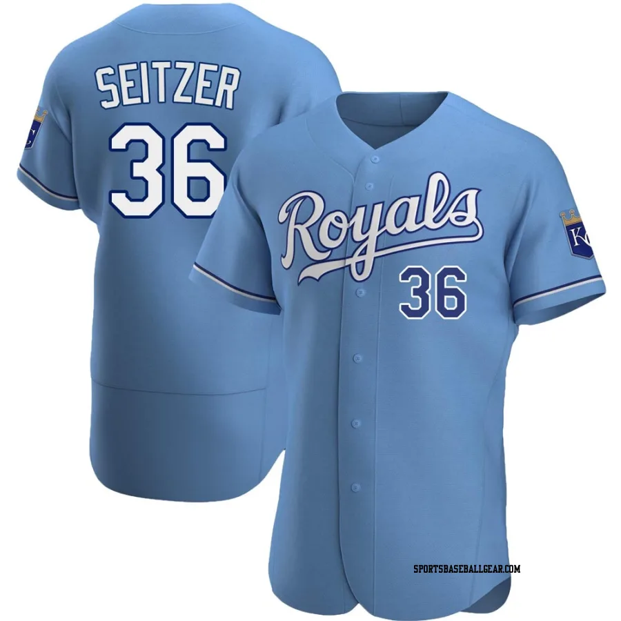 Kevin Seitzer Men's Kansas City Royals Light Blue Authentic Alternate Jersey