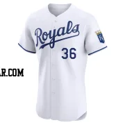 Kevin Seitzer Men's Kansas City Royals White Elite Home Jersey