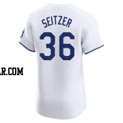 Kevin Seitzer Men's Kansas City Royals White Elite Home Jersey