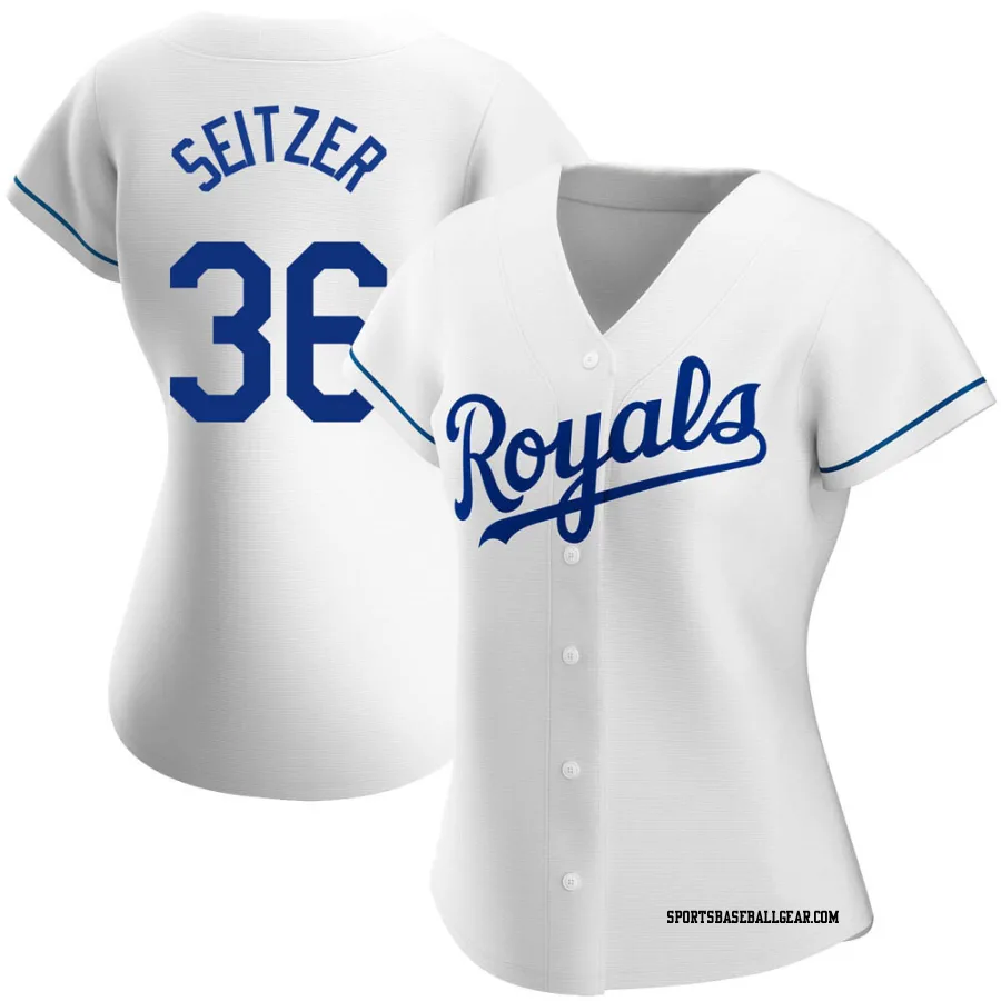 Kevin Seitzer Women's Kansas City Royals White Authentic Home Jersey