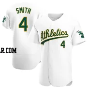 Kevin Smith Men's Oakland Athletics White Authentic Home Jersey