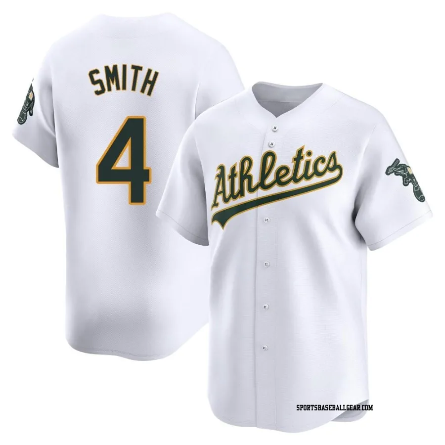 Kevin Smith Men's Oakland Athletics White Limited Home Jersey