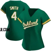 Kevin Smith Women's Oakland Athletics Green Authentic Kelly Alternate Jersey