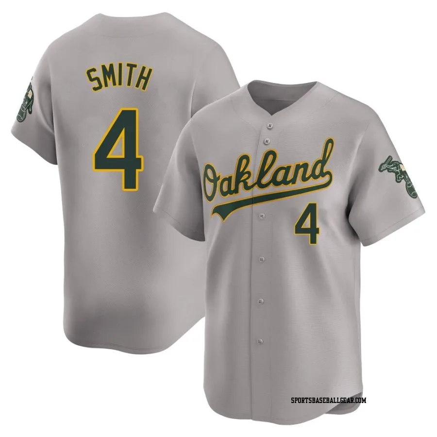 Kevin Smith Youth Oakland Athletics Gray Limited Away Jersey