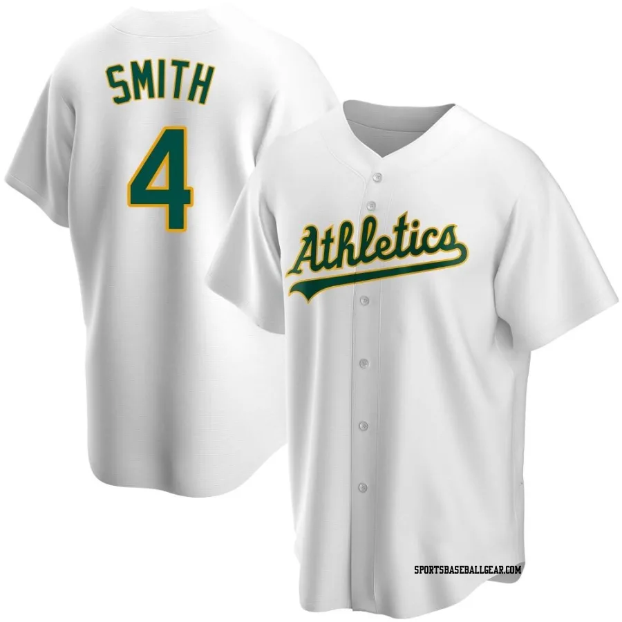 Kevin Smith Youth Oakland Athletics White Replica Home Jersey