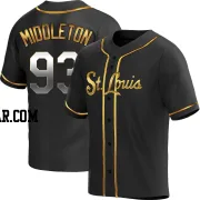 Keynan Middleton Men's St. Louis Cardinals Black Golden Replica Alternate Jersey