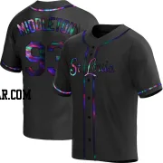 Keynan Middleton Men's St. Louis Cardinals Black Holographic Replica Alternate Jersey