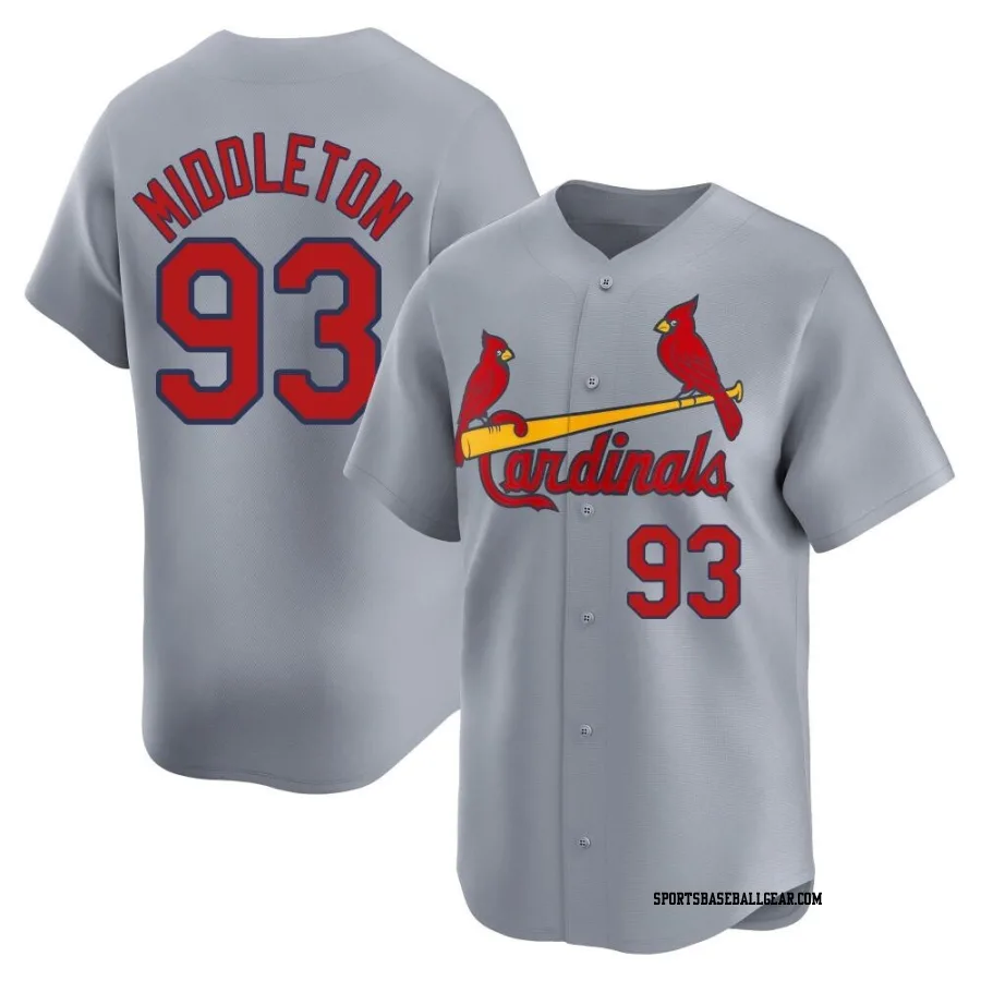 Keynan Middleton Men's St. Louis Cardinals Gray Limited Away Jersey