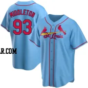 Keynan Middleton Men's St. Louis Cardinals Light Blue Replica Alternate Jersey