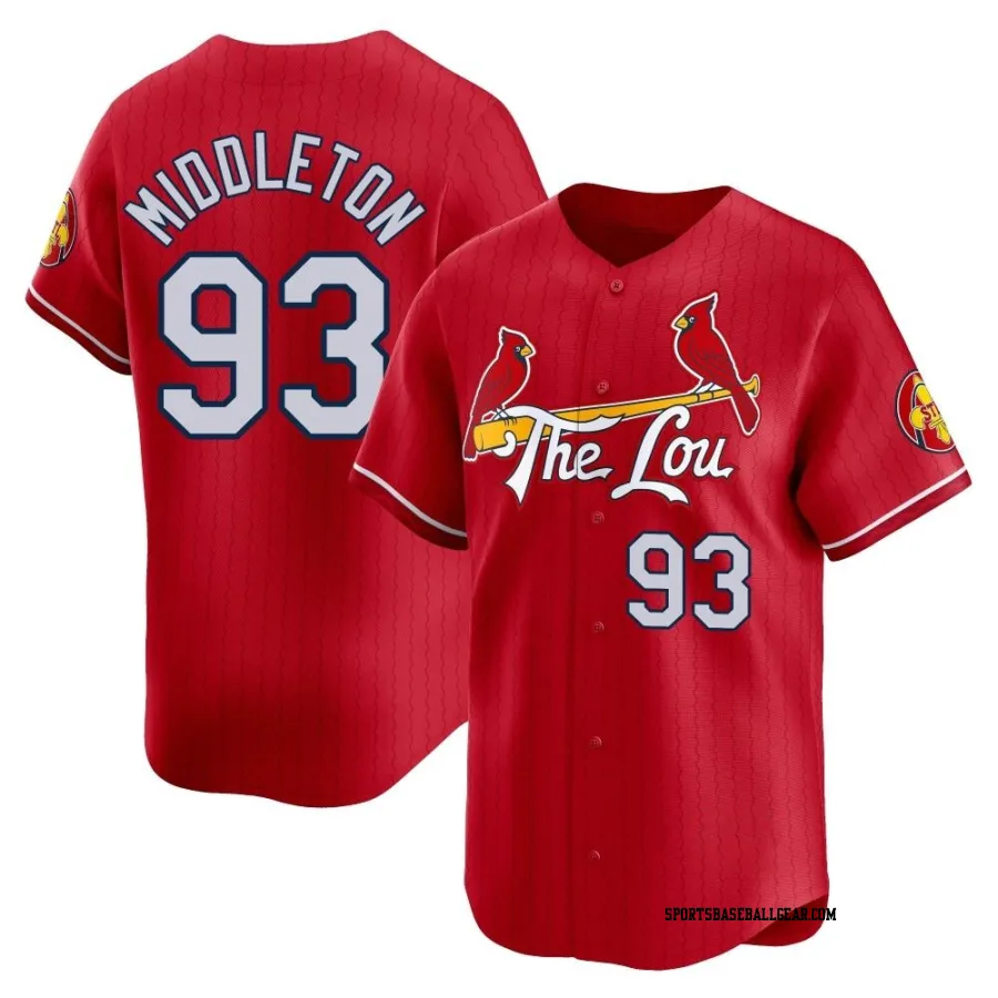 Keynan Middleton Men's St. Louis Cardinals Red Limited 2024 City Connect Jersey