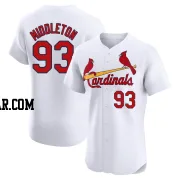 Keynan Middleton Men's St. Louis Cardinals White Elite Home Jersey