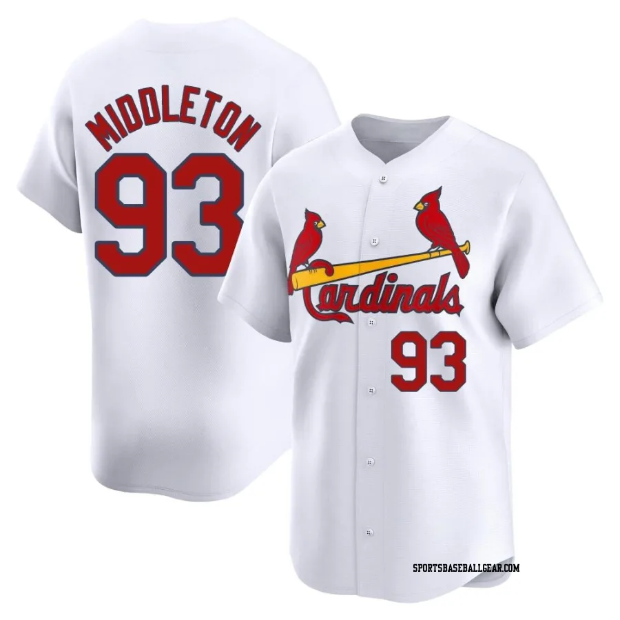 Keynan Middleton Men's St. Louis Cardinals White Limited Home Jersey