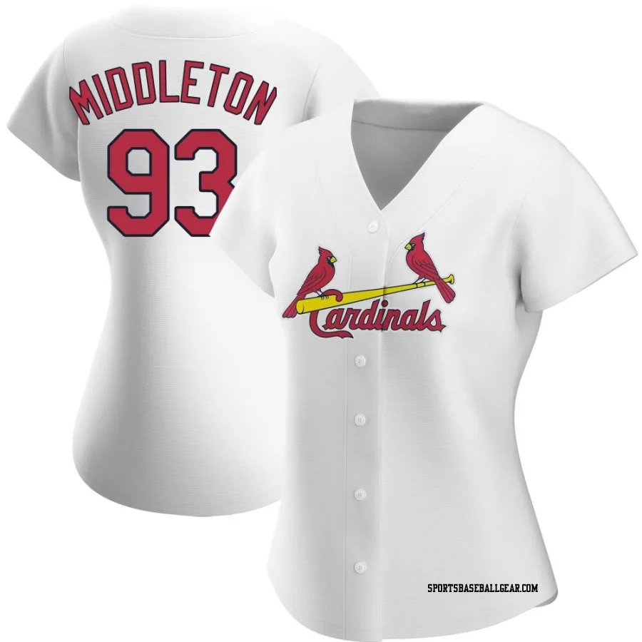 Keynan Middleton Women's St. Louis Cardinals White Authentic Home Jersey