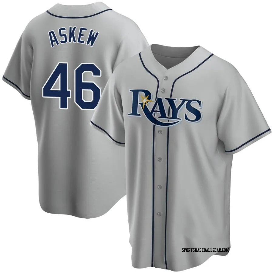 Keyshawn Askew Youth Tampa Bay Rays Gray Replica Road Jersey