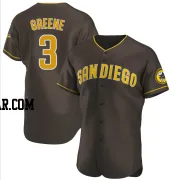 Khalil Greene Men's San Diego Padres Brown Authentic Road Jersey