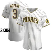 Khalil Greene Men's San Diego Padres White/Brown Authentic Home Jersey