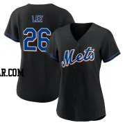 Khalil Lee Women's New York Mets Black Authentic 2022 Alternate Jersey