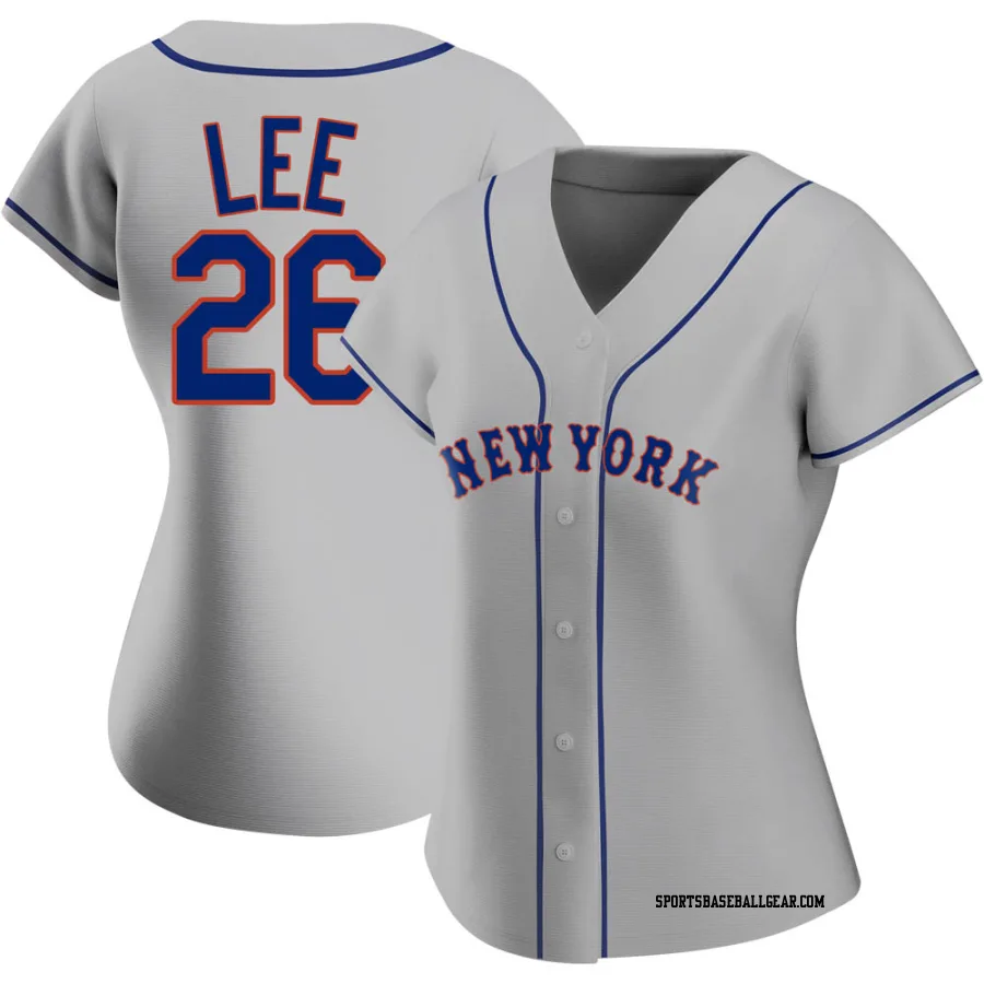 Khalil Lee Women's New York Mets Gray Authentic Road Jersey