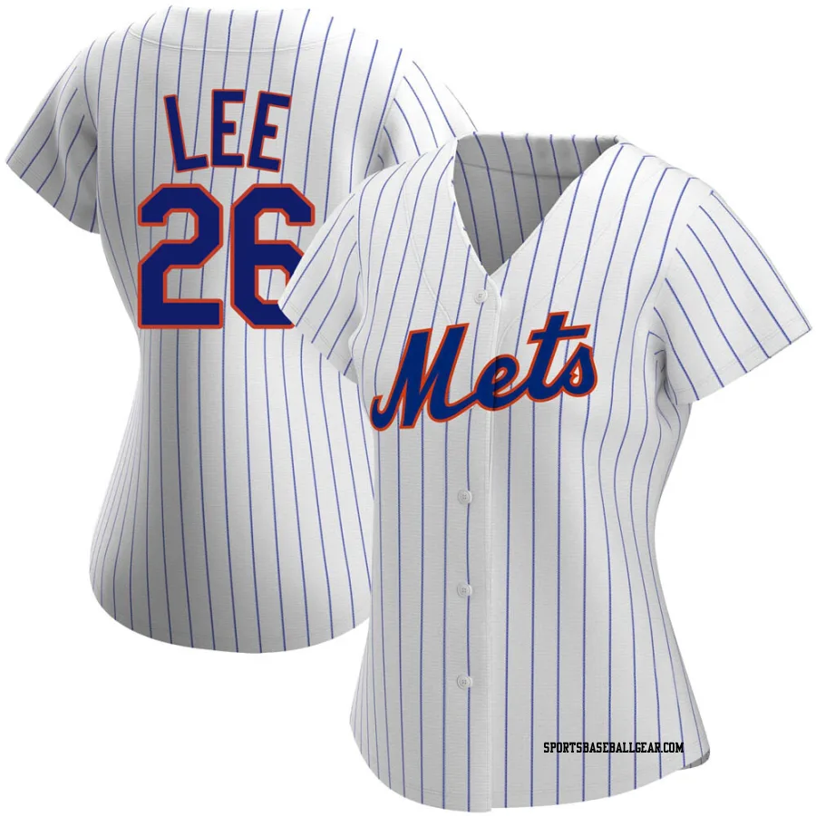 Khalil Lee Women's New York Mets White Authentic Home Jersey