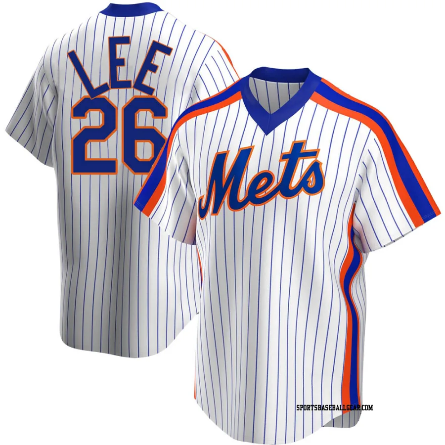 Khalil Lee Youth New York Mets White Replica Home Cooperstown Collection Jersey