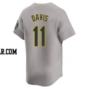 Khris Davis Men's Oakland Athletics Gray Limited Away Jersey