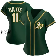 Khris Davis Women's Oakland Athletics Green Authentic Alternate Jersey