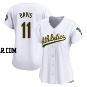 Khris Davis Women's Oakland Athletics White Limited Home Jersey