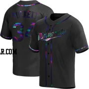 Kirby Puckett Men's Minnesota Twins Black Holographic Replica Alternate Jersey