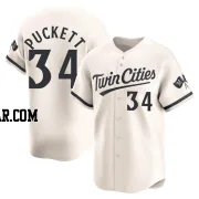 Kirby Puckett Men's Minnesota Twins Cream Limited Alternate Jersey