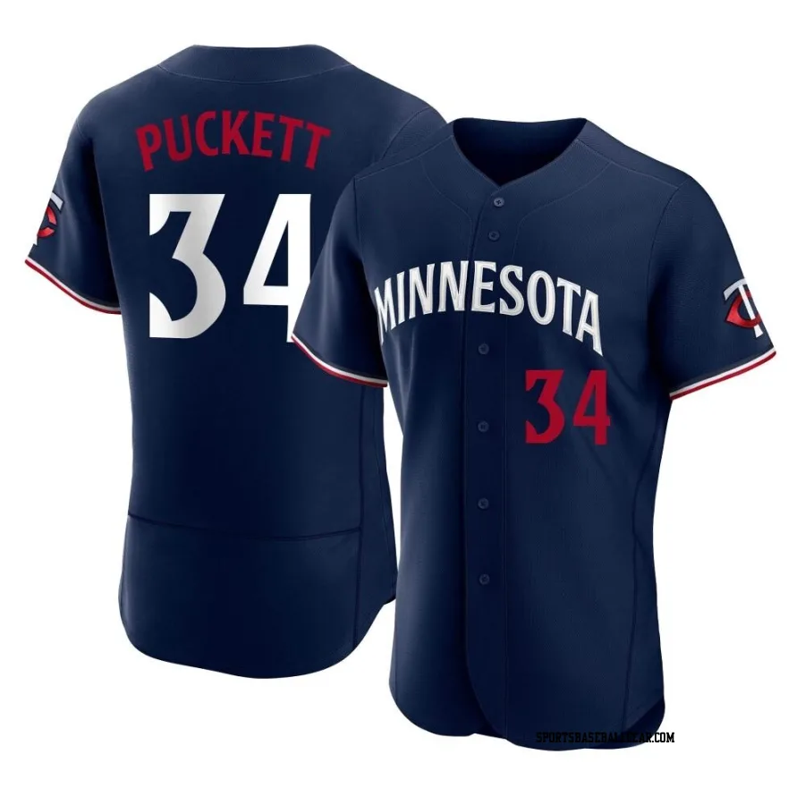 Kirby Puckett Men's Minnesota Twins Navy Authentic Alternate Jersey