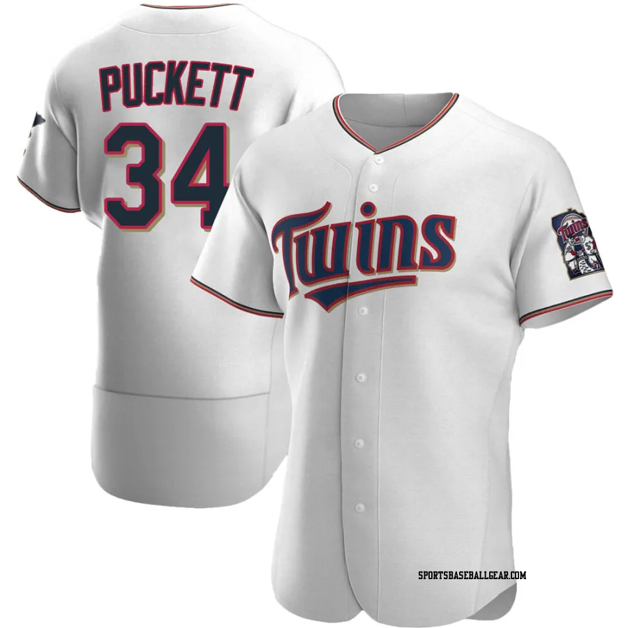 Kirby Puckett Men's Minnesota Twins White Authentic Home Jersey