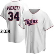 Kirby Puckett Men's Minnesota Twins White Replica Home Jersey