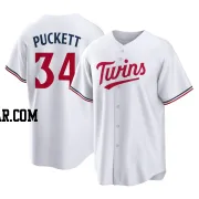 Kirby Puckett Men's Minnesota Twins White Replica Home Jersey