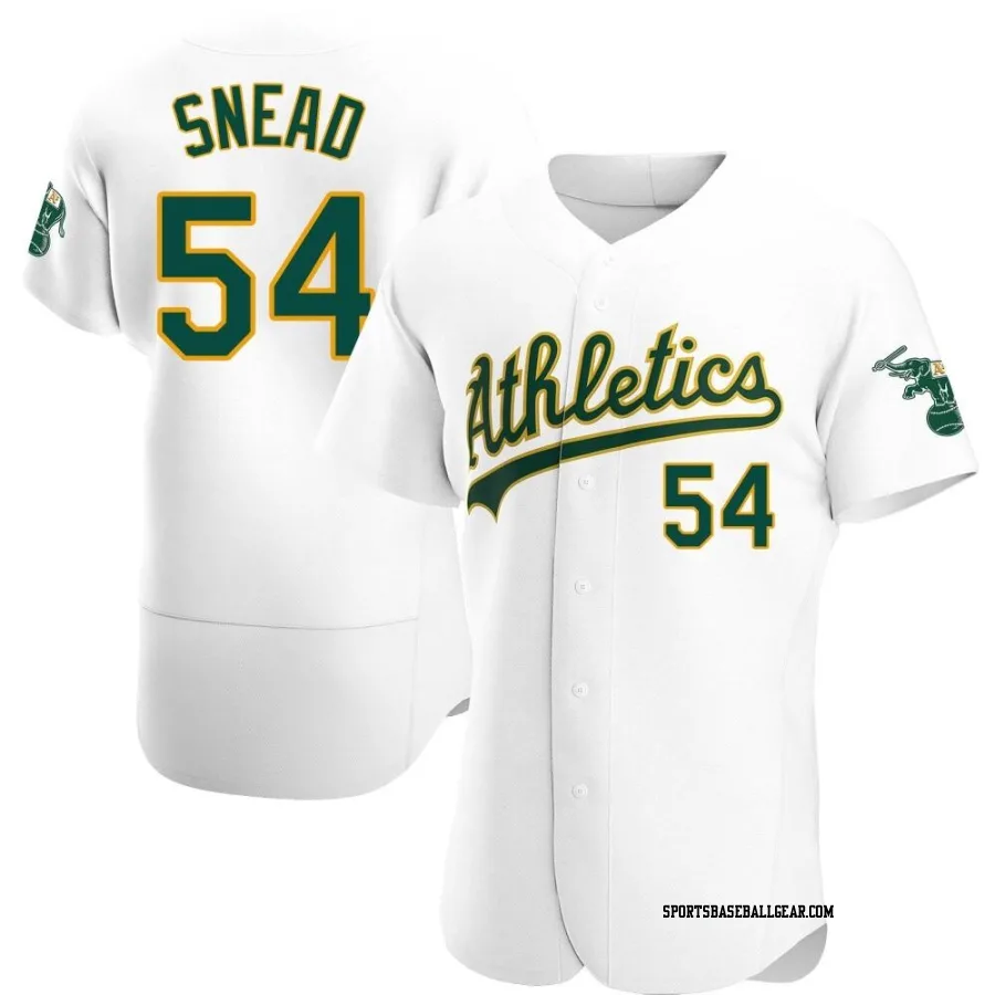 Kirby Snead Men's Oakland Athletics White Authentic Home Jersey