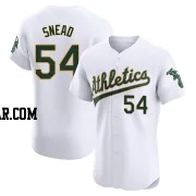 Kirby Snead Men's Oakland Athletics White Elite Home Jersey