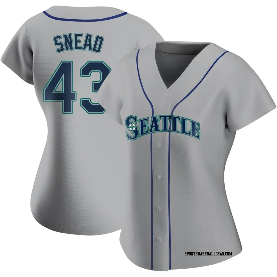 Kirby Snead Women's Seattle Mariners Gray Replica Road Jersey