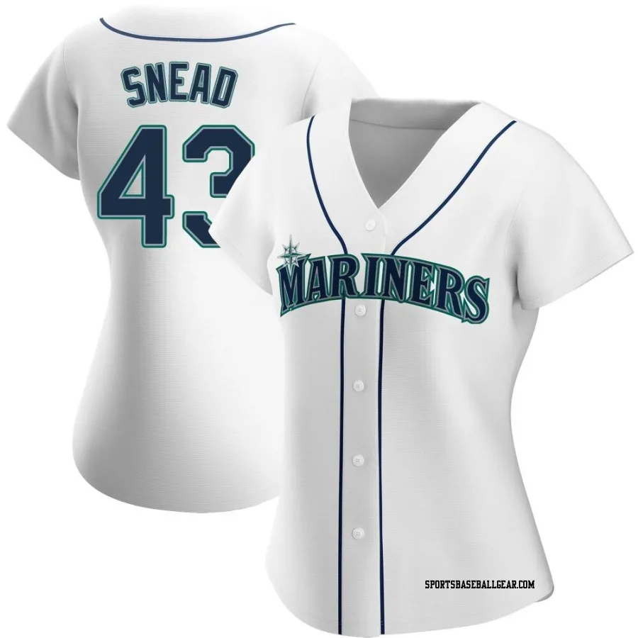 Kirby Snead Women's Seattle Mariners White Replica Home Jersey