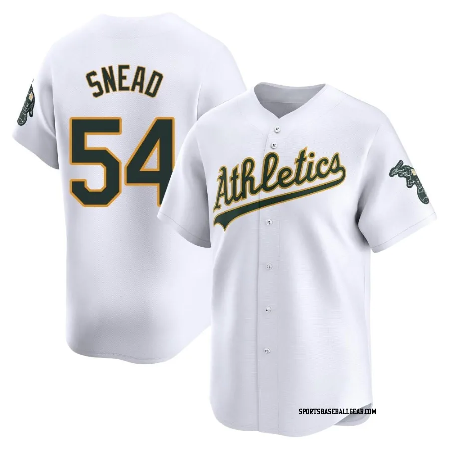 Kirby Snead Youth Oakland Athletics White Limited Home Jersey