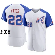 Kirby Yates Men's Atlanta Braves White Authentic 2023 City Connect Jersey