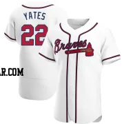 Kirby Yates Men's Atlanta Braves White Authentic Home Jersey