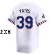 Kirby Yates Men's Texas Rangers Gold Limited White 2024 Collection Jersey