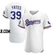 Kirby Yates Men's Texas Rangers White Authentic Home Jersey