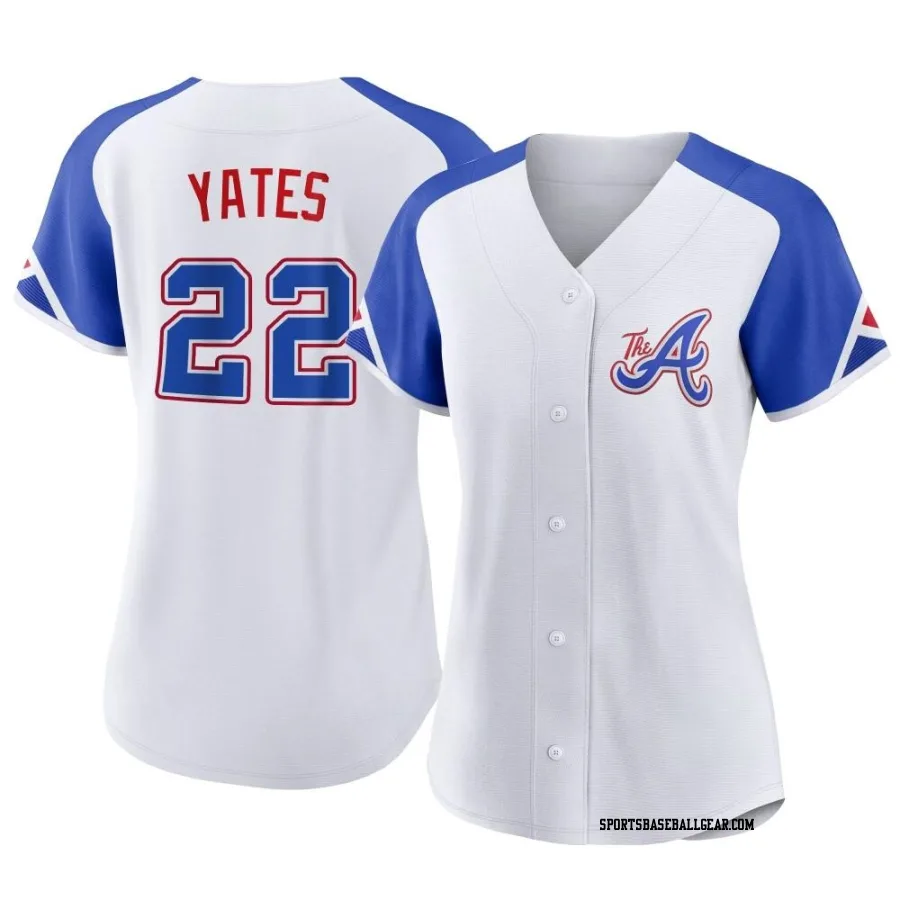 Kirby Yates Women's Atlanta Braves White Authentic 2023 City Connect Jersey