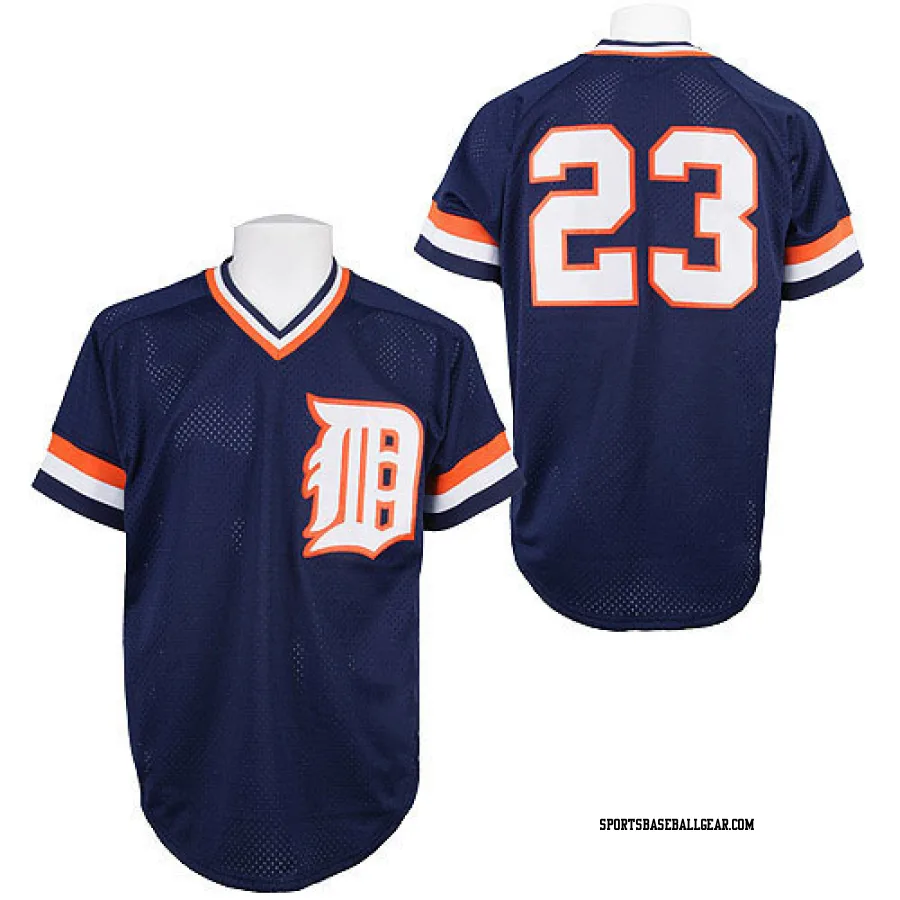 Kirk Gibson Men's Detroit Tigers Blue Replica Throwback Jersey