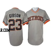 Kirk Gibson Men's Detroit Tigers Grey Authentic 1968 Throwback Jersey