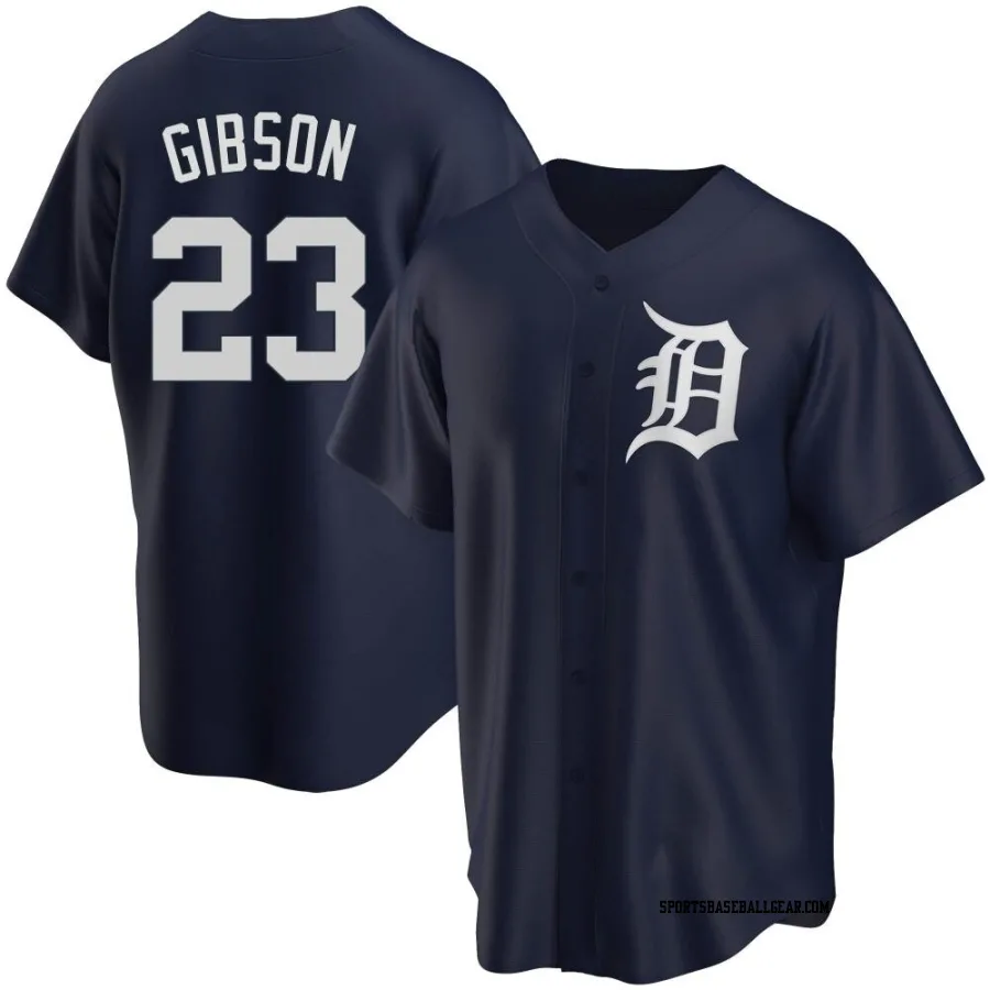 Kirk Gibson Men's Detroit Tigers Navy Replica Alternate Jersey