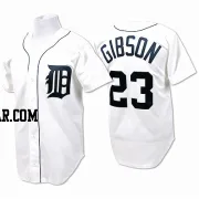 Kirk Gibson Men's Detroit Tigers White Authentic Throwback Jersey