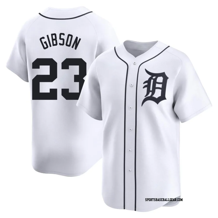 Kirk Gibson Men's Detroit Tigers White Limited Home Jersey